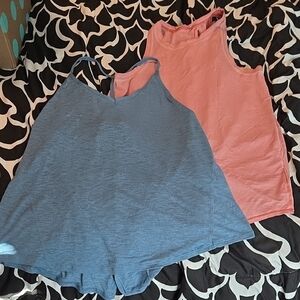 lululemon athletica Blue and Pink Tank Tops